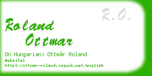roland ottmar business card